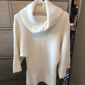 White Cowlneck Sweater